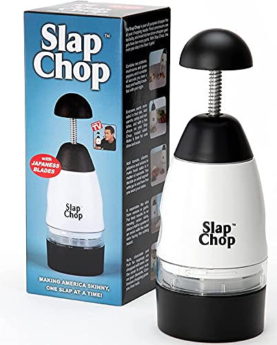 Slap Chop Trancheuse à légumes avec lames japonaises en acier inoxydable et ouverture papillon pour un nettoyage facile - Accessoire de cuisine