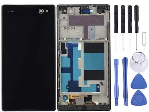 Mobiltelefon -LCD -Anzeige LCD -Anzeige + Touch Panel mit Frame für Sony C3 / D2533 Reparaturteil