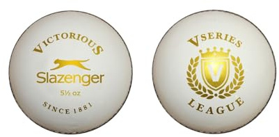 Slazenger League - Palla da cricket, colore: Bianco