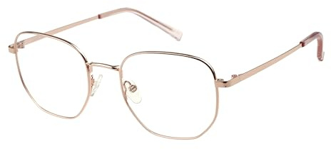 DAKOTA Quadratisch Metall Brillen in Rose Gold für Unisex, Brille mit Sehstärke, optional mit Sonnenbrillen tönung oder Blaulichtfilter (Modell DKO-AOU 05-272)