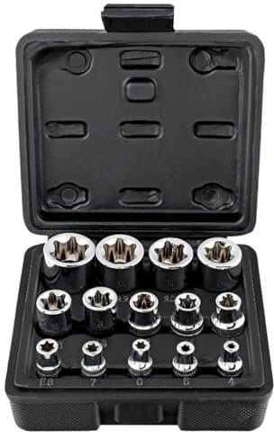 Werkzeugkoffer 14-teiliges Werkzeugset, Steckschlüsselsatz, Allgemeines Haushalts-Handwerkzeugset Mit Aufbewahrungskoffer Werkzeugkasten