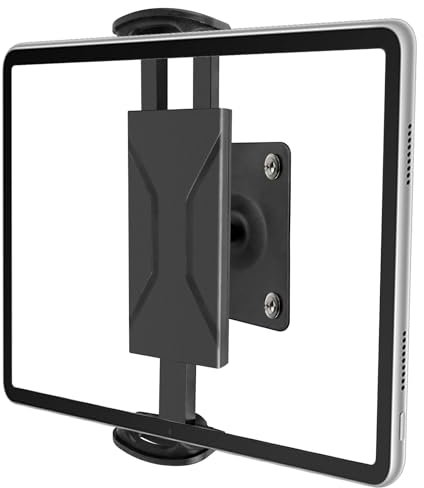 Lukymod Universal Tablet Wall Mount, 360°Adjustable for 4.7-14 Tablet/eReader/Smartphone, Aluminum, Compatible with iPad, iPhone, Galaxy Tab, Kindle Fire HD, Switch
