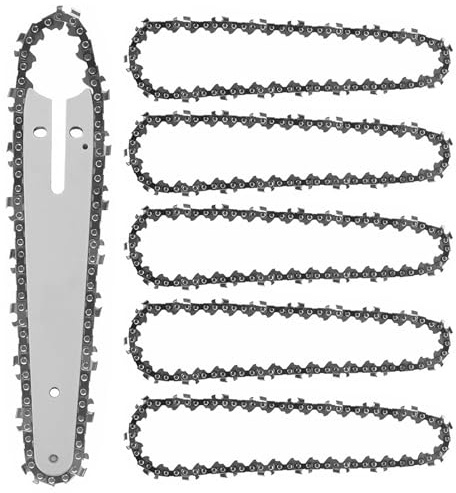Joycabin 5 Pezzi Catena per Motosega 6 Pollici 36 Maglie 1/4 LP 1.1mm – Ricambio per Mini Motosega a Batteria Elettrica, Accessori per Taglio Alberi Giardino Potatura