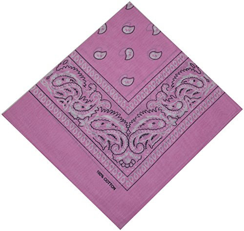 Bandana Halstuch Bikertuch Nickituch Kopftuch Baumwolle Mundschutz Piratentuch Rosa