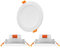 ENUOTEK 12W Large Recessed LED Downlights, Bathroom LED Recessed Ceiling Lights, Lighting Color Adjustable, IP44, 1100 Lumens, Hole Diameter 110-135MM, Not Dimmable 3 Lamps