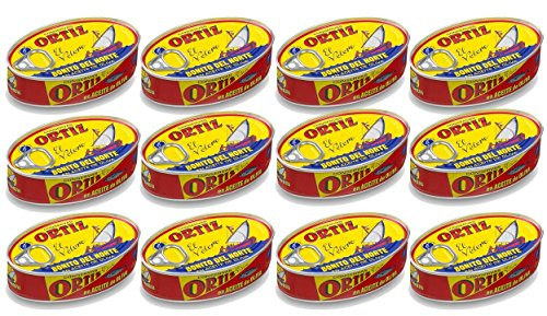 Ortiz White Tuna in Olive Oil 112 gr. [Pack of 12]
