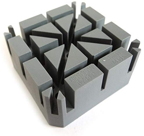 BERGEON 6744-P Uhrenarmband-Halteblock, Untersatz aus Hartkunststoff, für Metallbänder bis 2,2 bis 4,0 mm