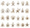 Naler Christmas Advent Calendar 2024 Numbers Wooden 1 to 24 Wood Pendants Countdown Calendar Gift Tags for Christmas Tree Ornaments Hanging