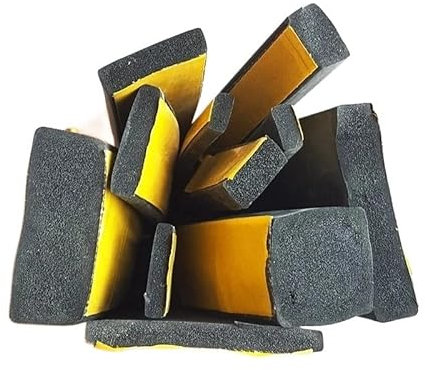 STORKY Striscia di Tenuta in Spugna autoadesiva in Gomma Larghezza 10-30 mm Spessore 2-20 mm Adesivo su Un Lato Eva Schiuma Nera Guarnizione anticollisione (Color : 15mm x 20mm x 2m)