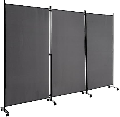 COSTWAY Separé Divisorio Interno 3/4/6 Ante | Paravento con Telaio Robusto e Tessuto Resistente, Pannelli Divisori per Ambiente da Ufficio, Salotto e Camera da Letto