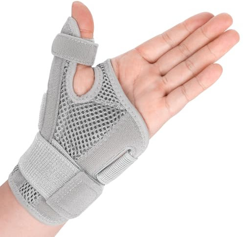 SOSHIEE Daumenbandage Links und Rechts für Männer und Frauen - Daumenschiene Daumenorthese Handbandage für Arthritis, Sehnenscheidenentzündung,Gelenkverletzungen (Grau)