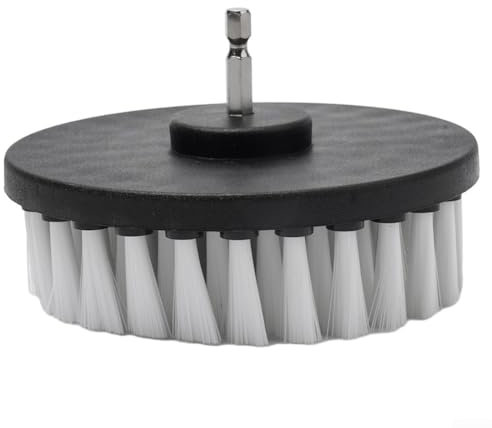 Spazzola elettrica per trapano da 12,7 cm, di alta qualità, per la pulizia, per strofinare delicatamente tappezzeria, moquette e pelle