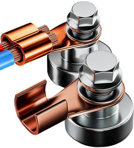 Magnetische Schweißstützklemme, Schweißerdungsmagnet, 2X Schweißunterstützungs-Erdungsklemmenwerkzeuge, 500A Starker Magnetismus Robuste Kupferschwanz-Schweißklemmenwerkzeuge, Schweißzubehör