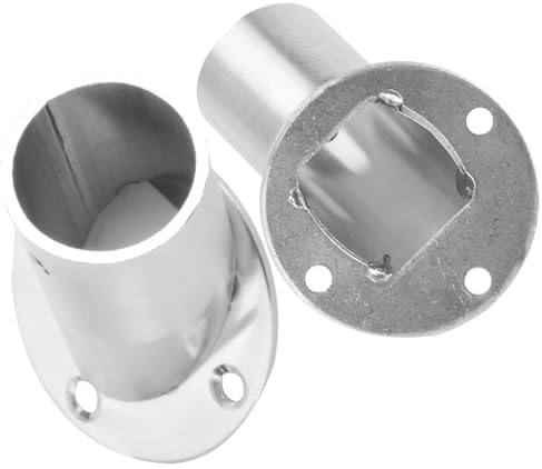 HOODANCOS 2 pezzi Supporti per Asta Armadio Angolo Bevel Staffe Resistente Usato per Bastone Appendere Abiti Bagnati e Porta Asciugamani Bagno Salvaspazio