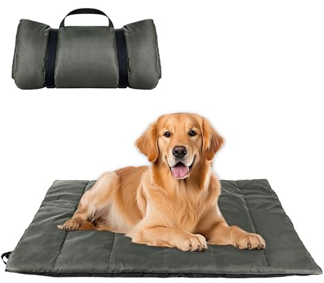 Alfombrilla impermeable para perros de 110 x 68 cm, manta para perros para viajes, manta de viaje lavable para perros grandes y gatos, cojín portátil para perros al aire libre, cama para perros en
