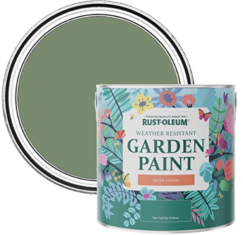 Rust-Oleum Green Mould-Resistant Garden Paint In Satin Finish - All Green 2.5L