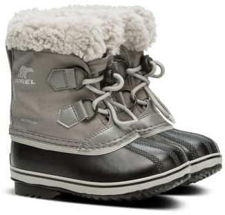 Sorel Yoot PAC Nylon WP Bottes de Neige imperméables, Quarry Dove Youth Collection 2024, 35 EU