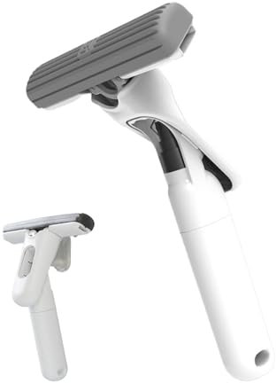 trapeador en Aerosol, trapeador portátil,Fregona de Esponja en Aerosol autoexprimible | Mango ergonómico, Uso en seco y húmedo, de Limpieza eficiente para Escritorio, Cocina, Vidrio de Inodoro