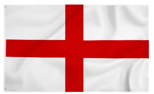 Storm&Lighthouse England Flag St George Flag English Flags 5ft x 3ft with Eyelets UK Flags Ideal for Outdoor and Indoor Use Patriotic Displays and Celebrations
