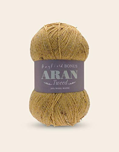 Sirdar Hayfield Bonus Aran Tweed, Butterscotch (642), 400g F011-0642