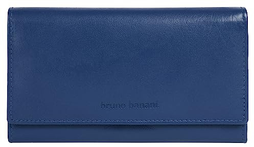 bruno banani große Geldbörse im Querformat Echt Leder Damen | RFID-Schutz, Kompaktes Design, Funktional, Clever konzipiert | 021829