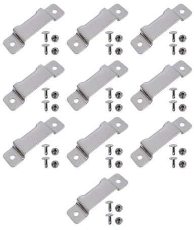 10 x piccolo supporto a nastro di misurazione in metallo clip di misurazione per cintura supporto occidentale misura fondina con rivetti per forare set di utensili da tasca in pelle