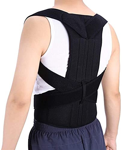 OAQZGBVK Lower Back Brace Lumbar Pad for Men Women Herniated Disc Sciatica Scoliosis Waist Pain Lumbar Support Belt Posture Corrector Straightener Shoulder (Color : M) (M) (2XL)