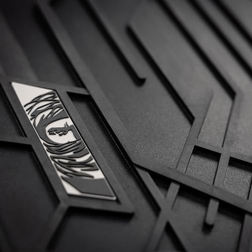 MOTOS Gummimatten vorne passend für BMW 3er E46 1998-2005 erste Sitzreihe Robuste und flexible Fussmatten Auto, kompatibel mit Befestigungssystem, Eingebaute Stopper, Praktische Ränder, Rutschfeste Re