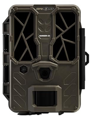 Spypoint Wildkamera Ranger-22, 22MP, 720p HD Videoaufnahme, 0,7s Auslösezeit, 21m Reichweite, Nachtsicht, 1,5-LCD-Bildschirm, inklusive SD-Speicherkarte, Überwachungskamera