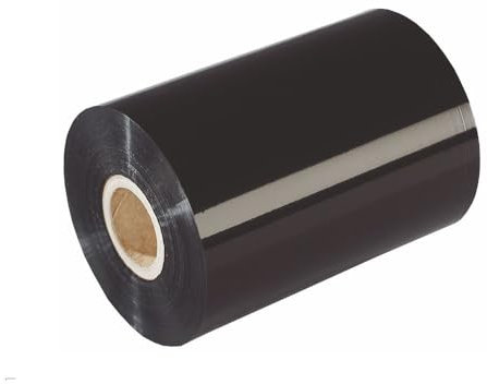 Nastro a trasferimento termico, 60 mm x 300 m, cera/resina, manicotto da 1 pollice, nero, esterno