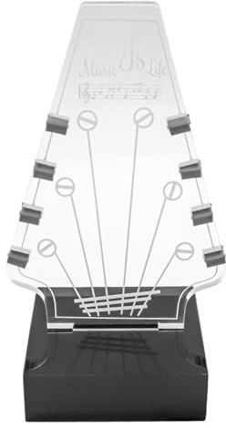 Nicear Soporte Para Púas De Guitarra Iluminado Soporte Para Púas Con 3 Colores De Iluminación Forma De Cabeza De Guitarra Accesorios De Púa Para Bajo Para Almacenamiento Y Exhibición De Púas