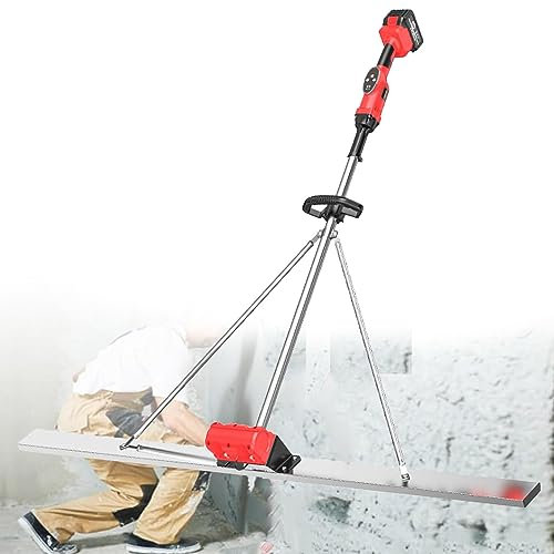 Massetto in Calcestruzzo Potente Vibratore per calcestruzzo, strumento di finitura per calcestruzzo, righello per livellamento di superfici in calcestruzzo alimentato a batteria, massetto el