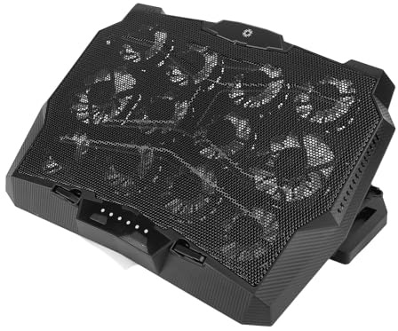 HUSHUI Refroidisseur pour Ordinateur Portable 3 500 TR/Min Type C 12 Ventilateurs 5 Hauteurs Réglables Support de Refroidissement pour Ordinateur Portable pour Le Bureau à