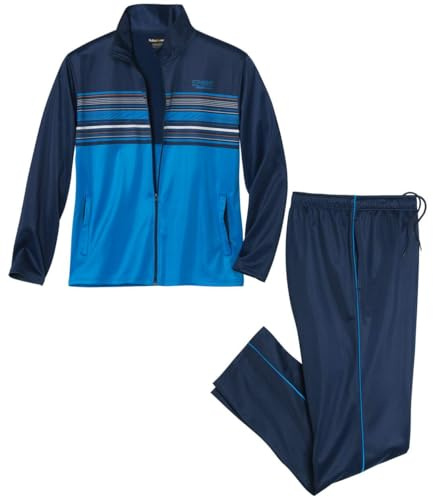 ATLAS FOR MEN Tute Sportive Uomo - Outfit Completo Sportivo con Giacca Zip e Tasche - Pantaloni con Cordoncino - Disponibile nelle taglie grandi