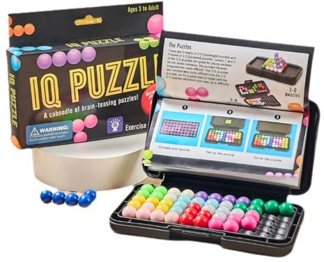 Set puzzle logico con 200+ sfide – Giochi di pensiero 3D per bambini (da 8 anni) e adulti per il relax e la promozione delle capacità cognitive (AA)