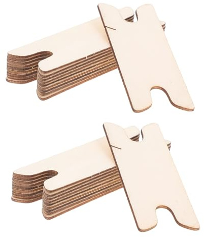 DOITOOL Lot de 20 Navettes de Tissage en Bois 7,9 Cm, Outils de Navette à Crochet pour Couture et Artisanat, Accessoires Polyvalents pour Métiers à Tisser, Tricot et Loisirs Créatifs,
