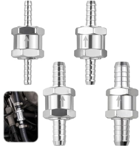 Juego de 4 Válvulas Antirretorno de Combustible de Aluminio 6 8 10 12mm