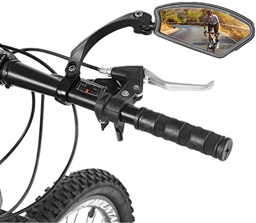 Bike Mirror, Bicycle Rearview Mirror, Bar End Bike Mirror, Bicycle Handlebar Back View Mirror, 180°Adjustable Rotatable Mirror Handlebar, Rearview Mirror for Mountain Road Bikes (Right side)
