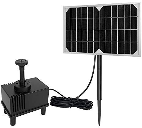 YRHome Pompa solare da 5 W, pompa a energia solare, pompa per laghetto, pompa per laghetto, giardino, piscina e laghetto