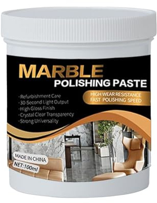 100ML Granite Cleaner & Polish | Marble, Quartz, Stone Countertop Cleaner Spray | Stain Remover for Kitchen, Bathroom Shower Tile, Vanity Sink | Streak-Free Shine