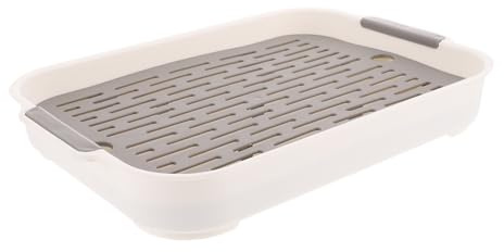 ibasenice Toilette per Conigli e Roditori Cassetta Lettiera per Porcellini d'India Design Compatto e Portatile Antiscivolo e Facile da Pulire Vassoio Addestramento Animali Piccoli Bianco