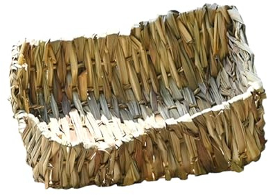 SUPVOX 1pezzi Lettino per Conigli di Canna Palustre Naturale Resistente Nido Intrecciato per Animali Domestici Cuccia per Dormire e Giocare
