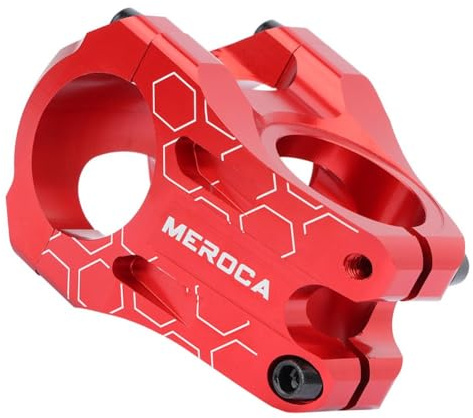 Hoppipola MEROCA - Attacco manubrio CNC da 35 mm per manubrio da 31,8 mm e forcella da 28,6 mm, ultra leggero, per downhill, all-mountain ed enduro, nero