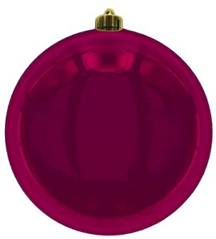 XXL-Weihnachtskugeln Christbaumkugeln für den Außenbereich, frostsicher und wetterfest (Kugel Ø 20 cm - 1 Stück, Weinrot)