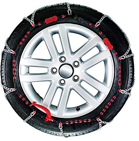 Chaines Neige Anti Dérapantes Maggi The One 7 N°60 Rayon 15 Pouces Lot de 2 avec Tension Automatique et Rapide pour Protection des Jantes Chaînes Torsadées avec Paire de Gants et Notice (185/60 R15)