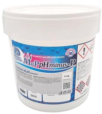 San Marco correttore ph meno granulare, regolatore di ph per piscine, ph minus piscina, disponibile in vari formati 1,5, 5,10,25,100 kg. (5 kg)