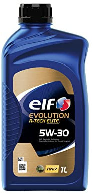 ELF Evolution R-Tech Elite 5W30 Engine Oil ACEA C2/3 - RENAULT Engine Oil Low SAPS Fuel Economy Formula Synthetic High Performance Motor Oil Lubricant - 1L