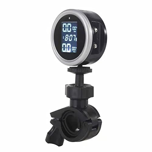 for FACULX Solar Motorcycle Wireless TPMS Tire Pressure Monitor LCD Display with 2 External Sensors For Motorbike Scooter Tire