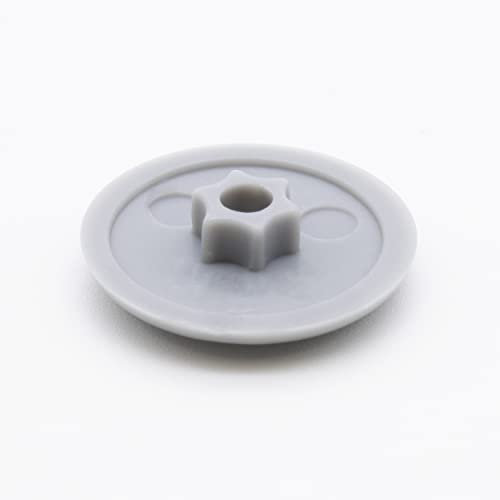 Enkotrade 21 Stück Abdeckkappen für Schrauben Grau, Torx T20, 6-Lobe, Zierkappen zum Abdecken mit Kopflochbohrung, einstecken in Kopf Loch, Schraubenkappen