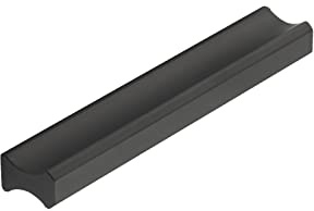 SOTECH STOCKHOLM BA Poignée de meuble en aluminium anodisé noir 96 mm
